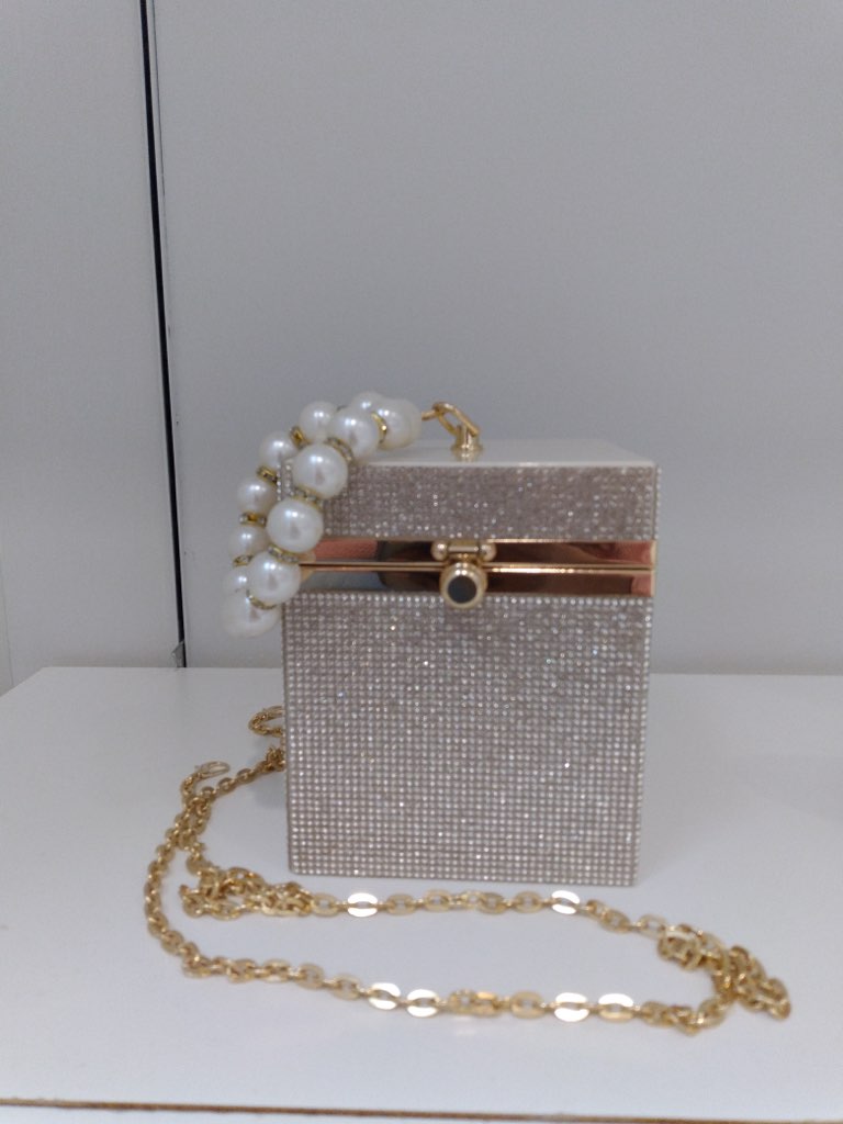Rhinestone Box Handbag