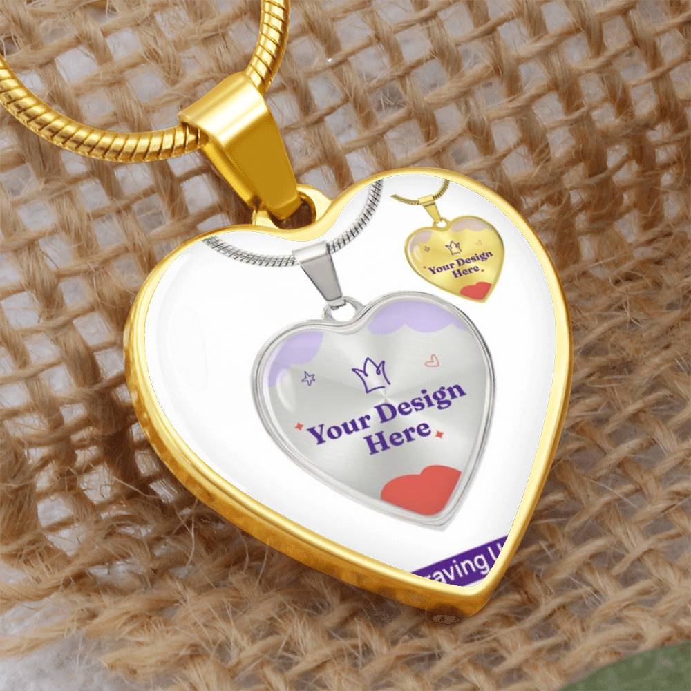 Custom Engraved Heart Necklace