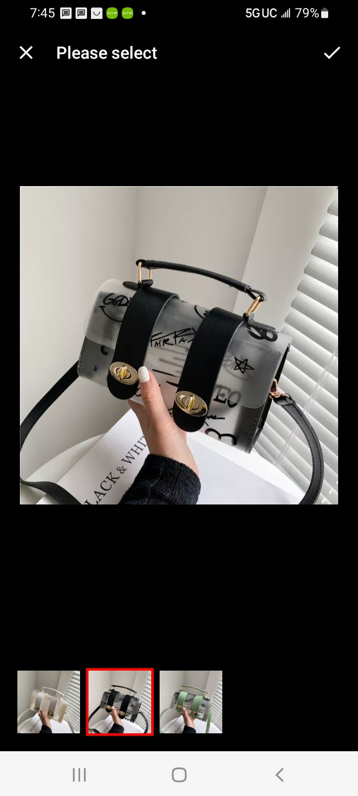 Clear Words Handbag